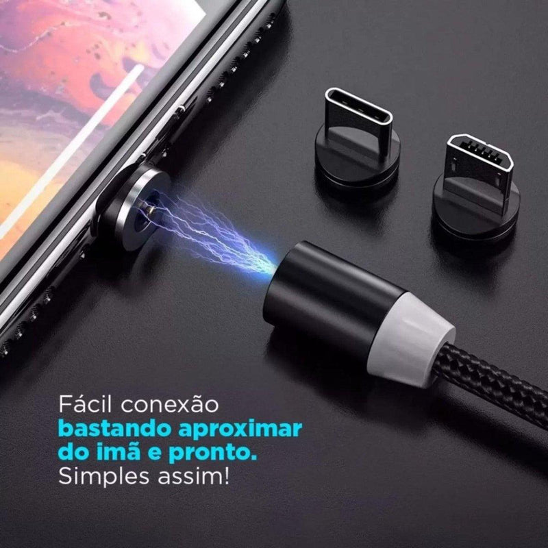 Cabo USB Magnetum - Seguro e Rápido - Guará Descontos